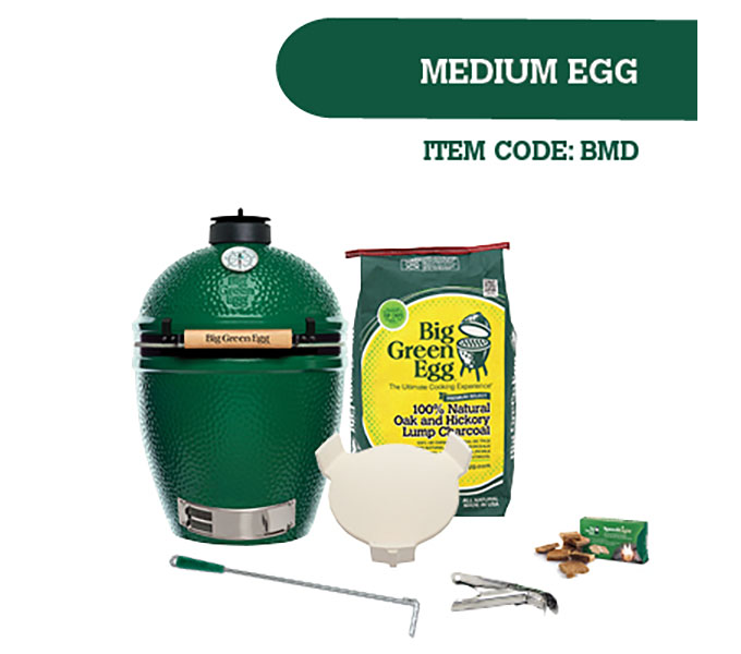 Big Green Egg Medium Bundle HP Fire