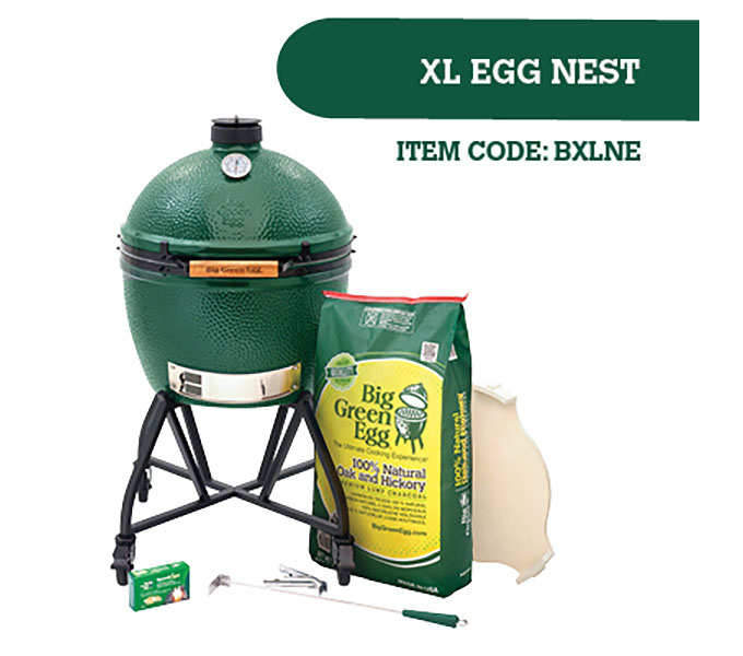 Big Green Egg XL Integrated Nest Bundle HP Fire