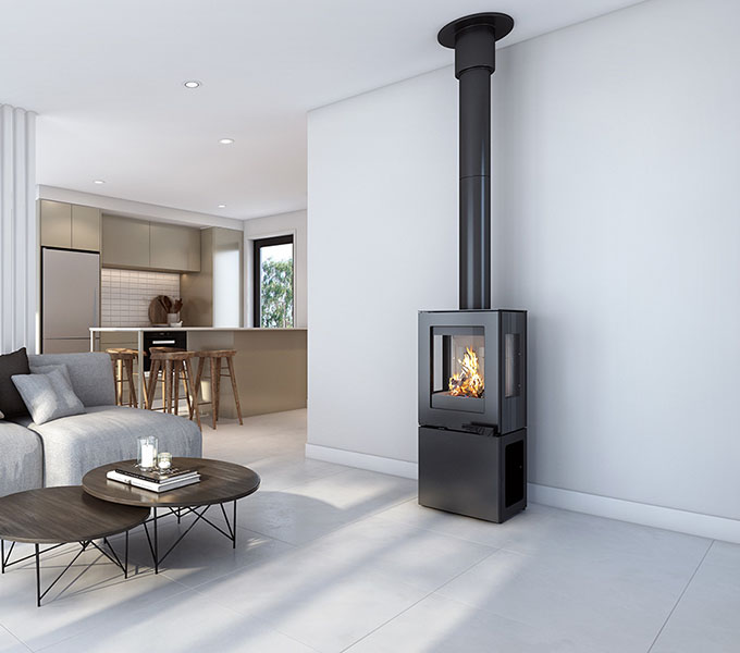 Visionline Pera Woodheater Ex Display - Inc 4m HPF Flue Kit