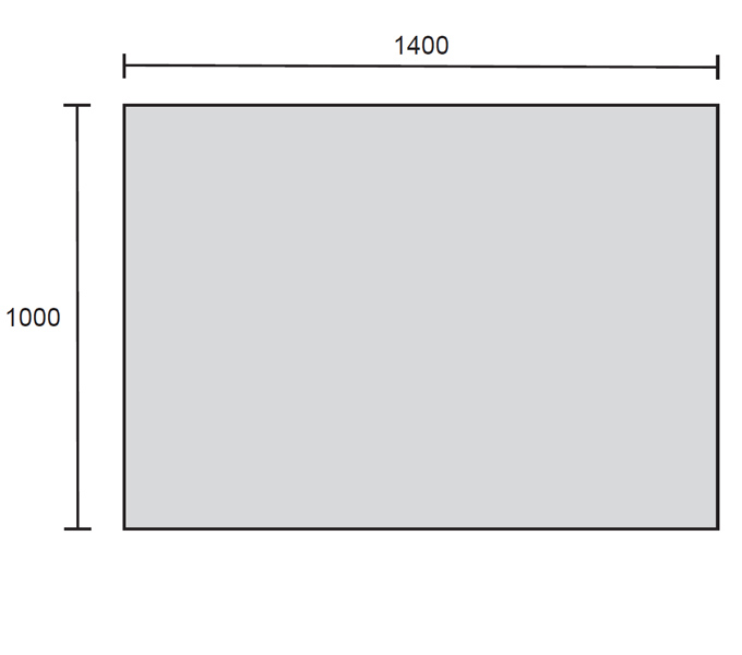 HOF Linear Lunar White Granite Hearth - 1400 x 1000mm - Image 2