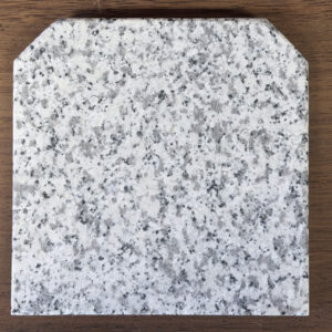 HOF Flat Wall Square Lunar White Granite Hearth - 1250mm