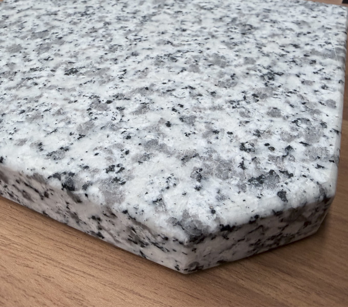 HOF Flat Wall Square Lunar White Granite Hearth - 1250mm - Image 2