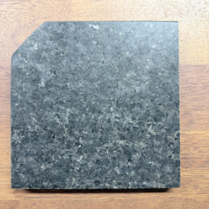 HOF Corner Square Urban Black Granite Hearth - 1250mm